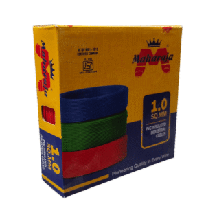 Maharaja 1 Sq. MM Single Core Copper Electrical Wire – 90 Meters (1100V Grade, Flame Retardant)