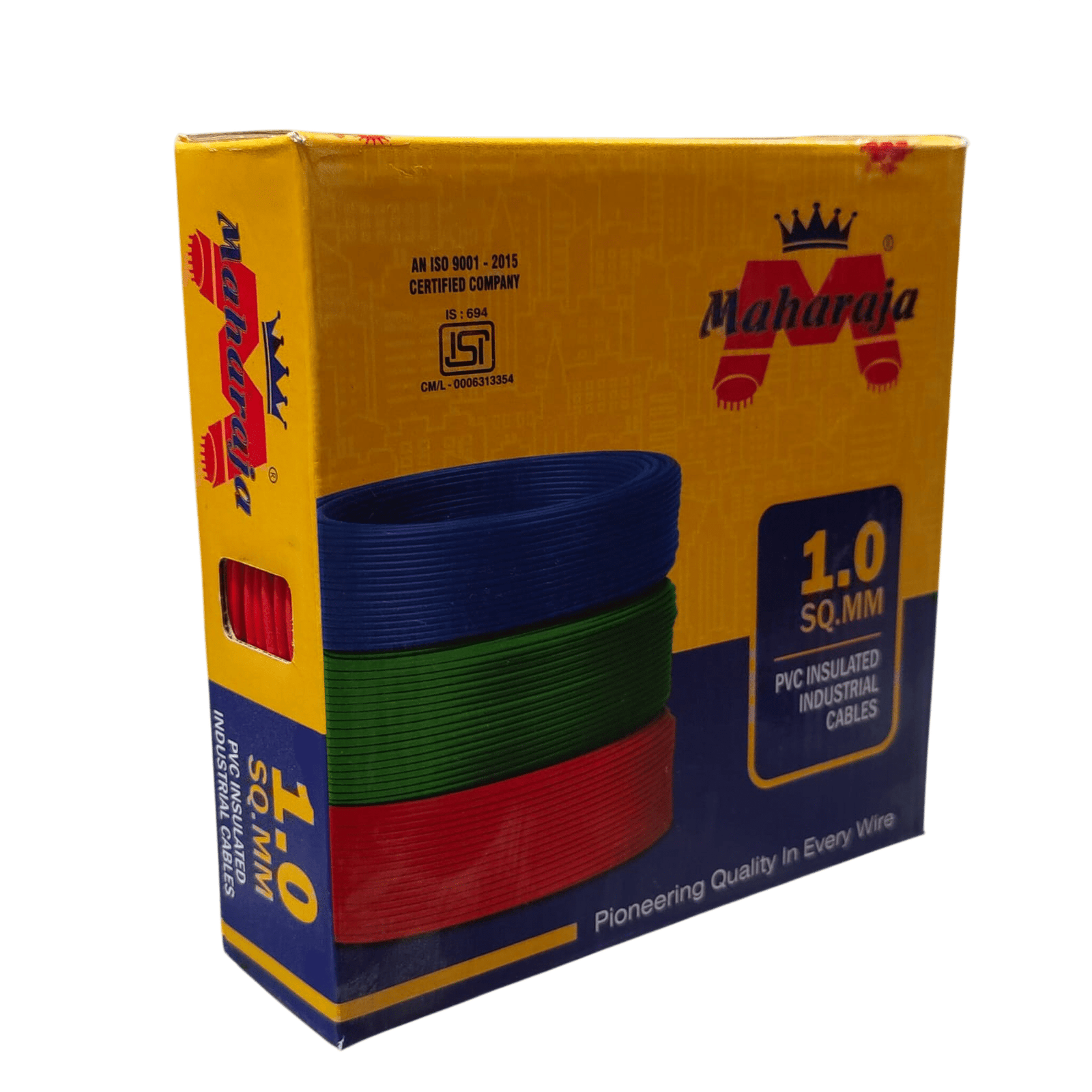 Maharaja 1 Sq. MM Single Core Copper Electrical Wire – 90 Meters (1100V Grade, Flame Retardant)