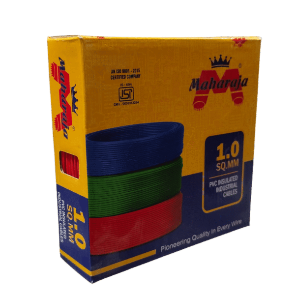 Maharaja 1 Sq. MM Single Core Copper Electrical Wire – 90 Meters (1100V Grade, Flame Retardant)